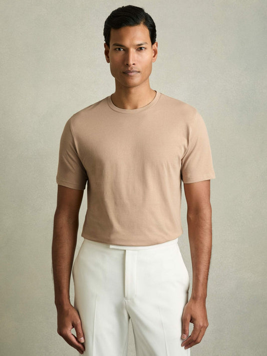 Cotton-Jersey Crew-Neck T-shirts 3 Pack Neutral | Men