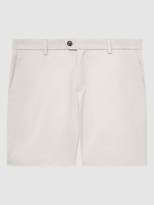 Short Length Casual Chino Shorts Chalk | Men