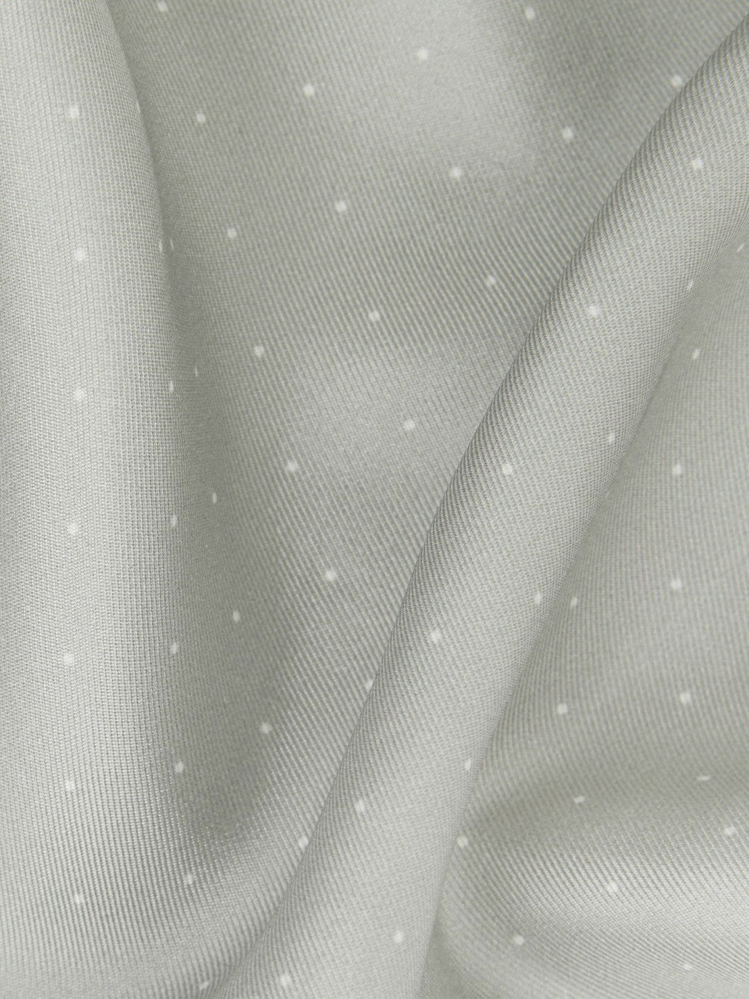 Polka Dot Silk Pocket Square Silver | Men