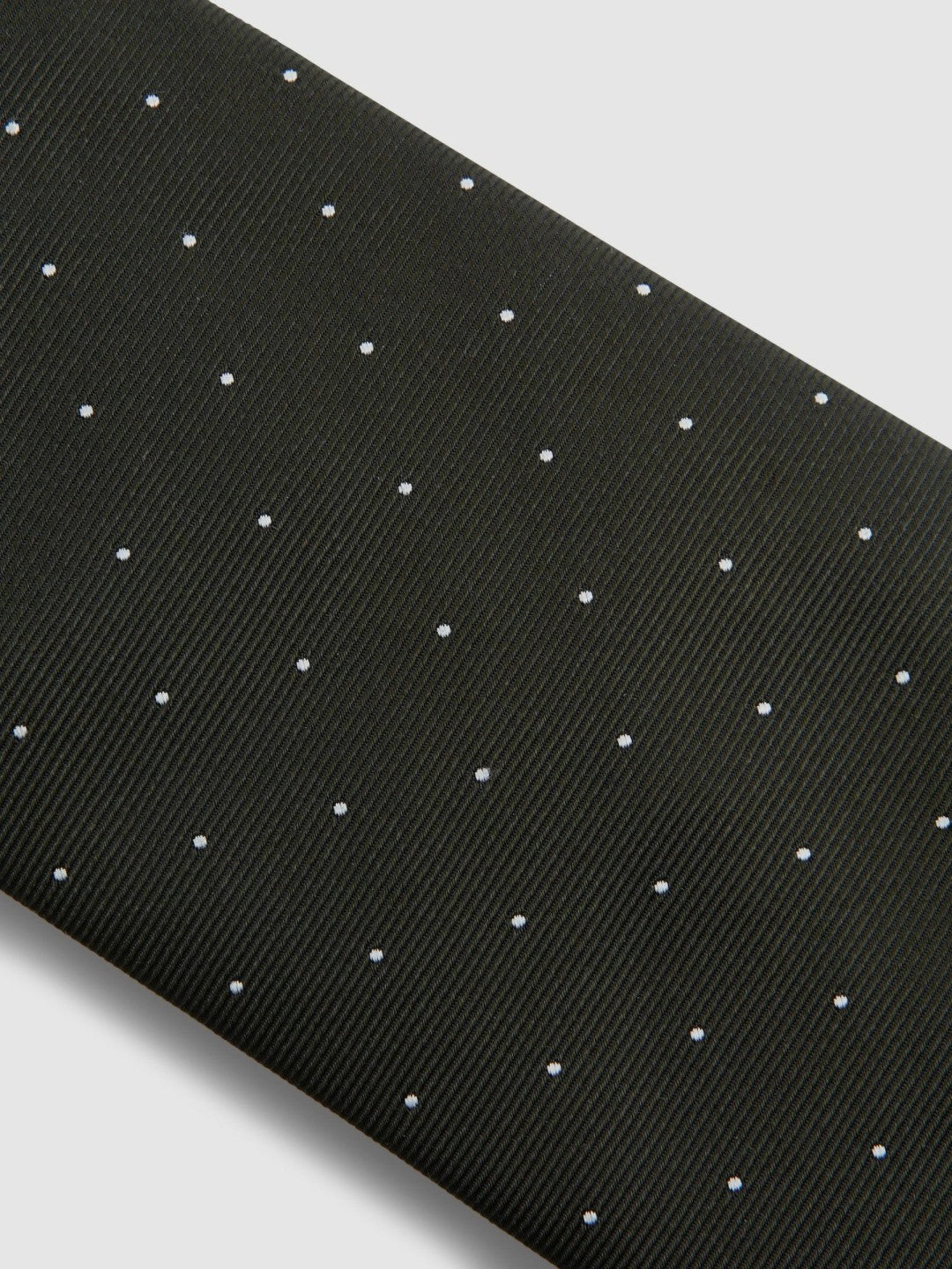 Polka Dot Silk Tie Dark Green | Men