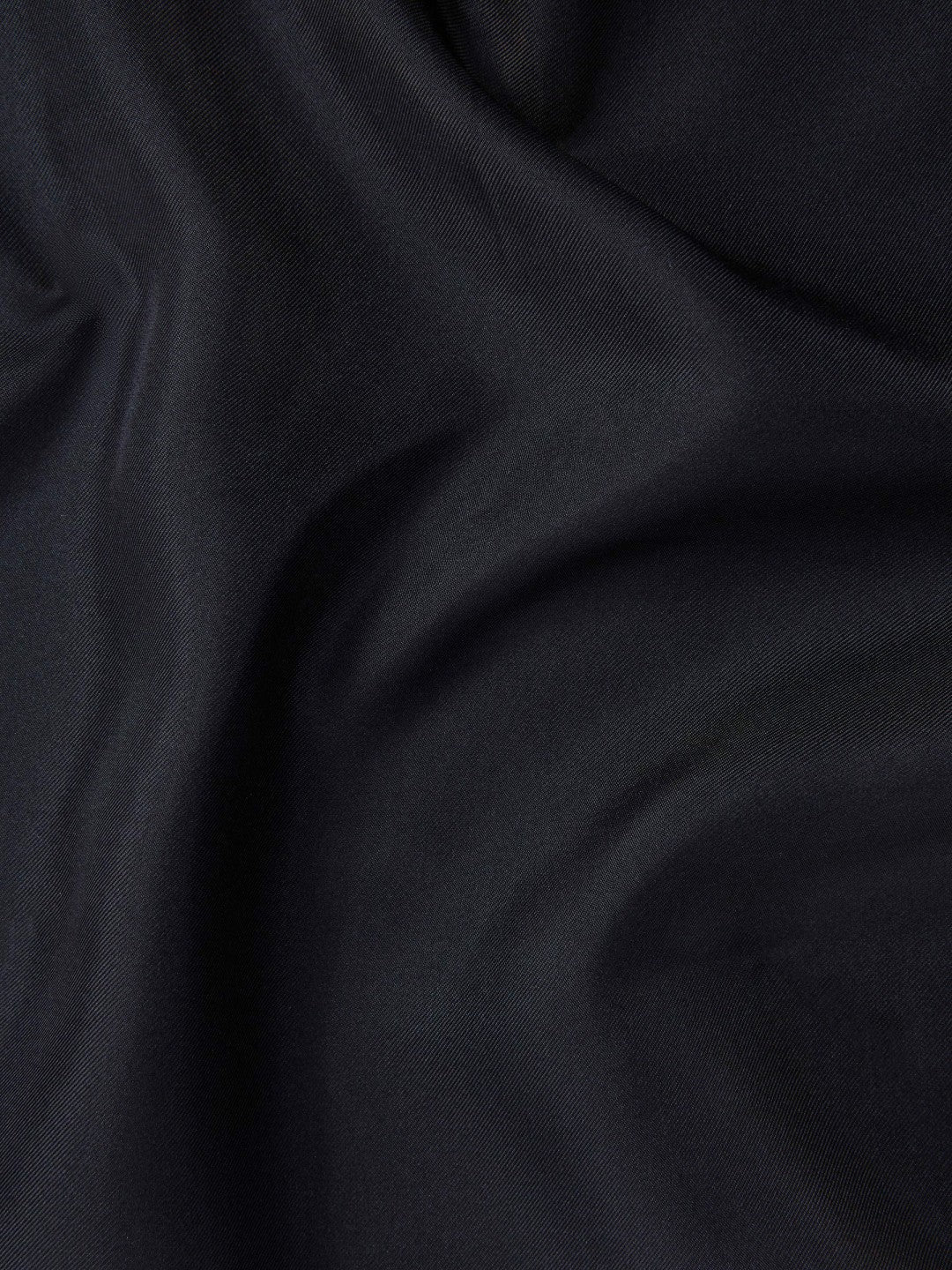 Plain Silk Pocket Square Navy | Men