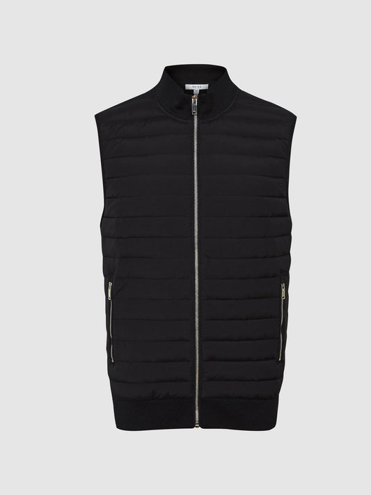 Hybrid Quilted Gilet Black | Men