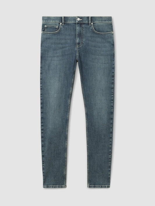 Skinny-Fit Jeans Washed Indigo Grey Cast | Men