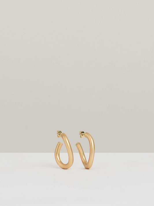 Wave Hoop Earrings Gold | Women