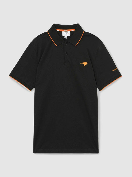McLaren F1 Team Cotton Polo Shirt Black | Men