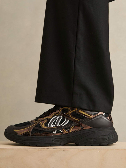 Overlay Logo Running Trainers Electric Brown | Men
