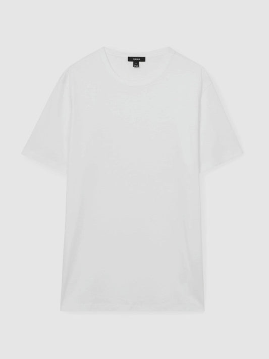 Mercerised-Cotton Crew-Neck T-Shirt White | Men