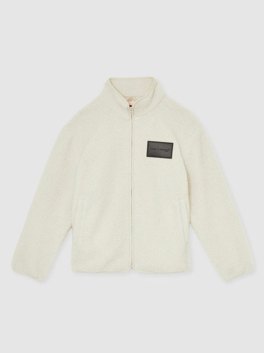 McLaren F1 Team Embroidered Fleece Jacket Unisex Fit Off White | Men
