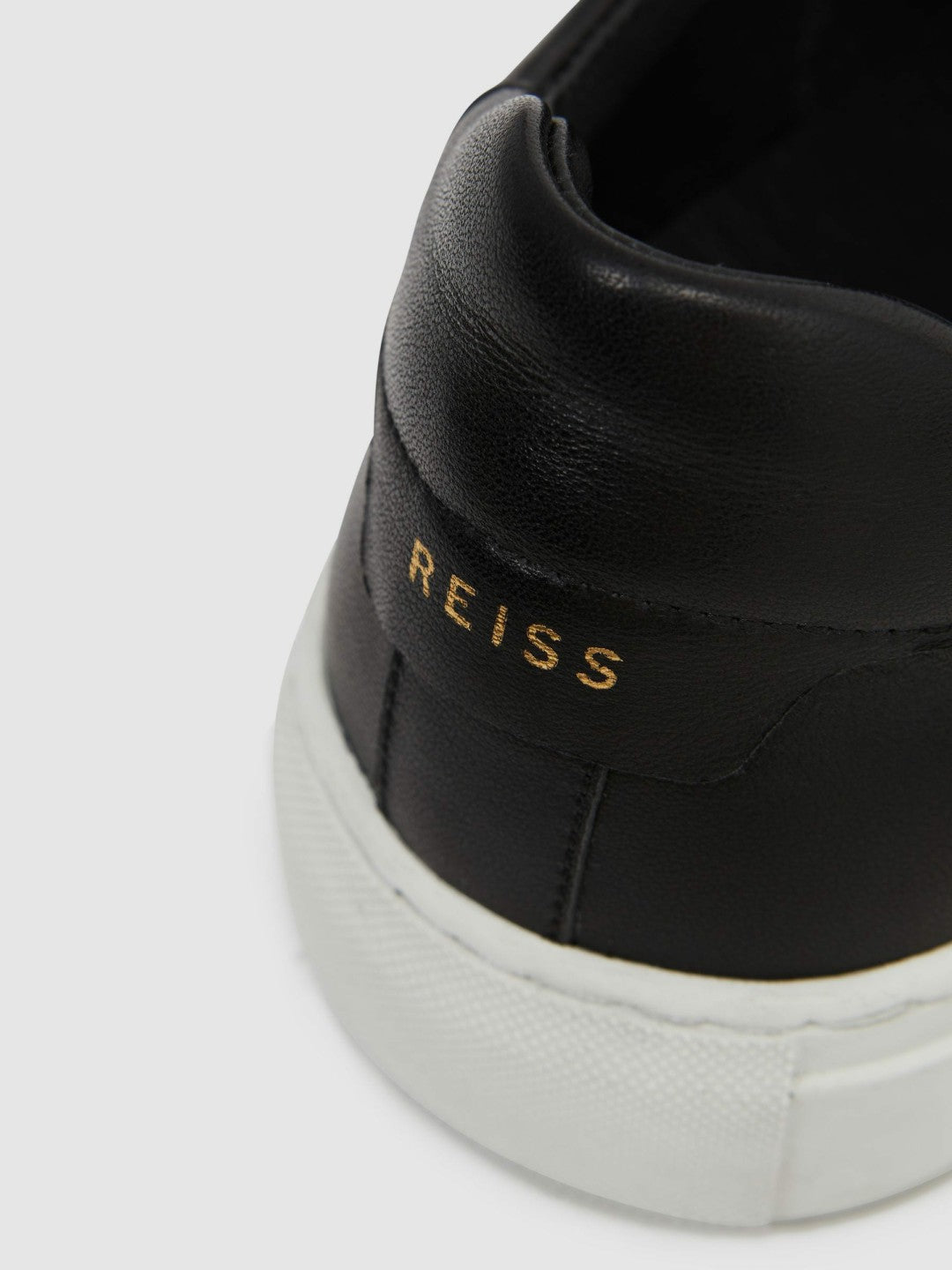 Leather Low-Top Trainers Black | Men