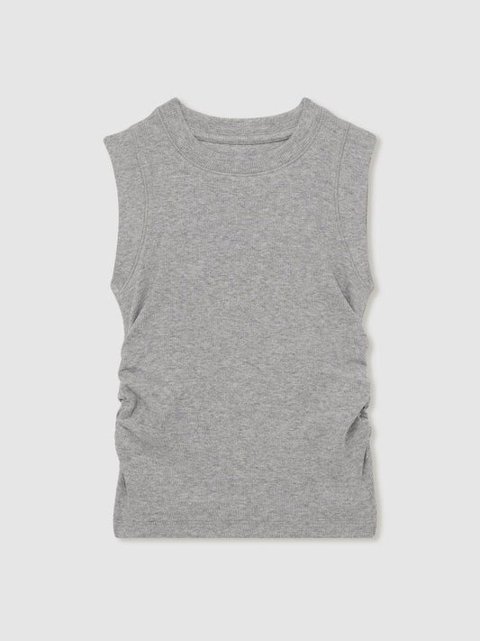 9-13 yrs Ruched Vest Top Grey | Children & Baby