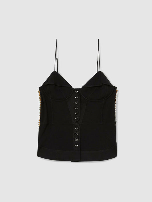 Atelier Embellished Corset Top Black | Women