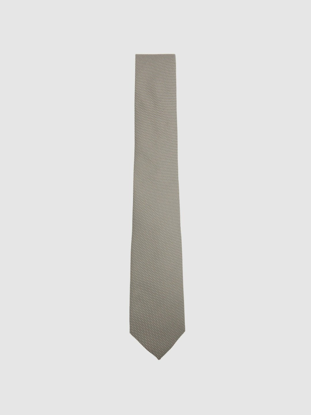 Textured Silk Blend Tie Light Sage | Men