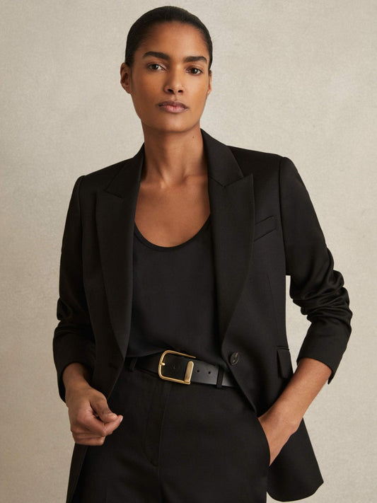 Leather Half Keeper Belt Black | Women