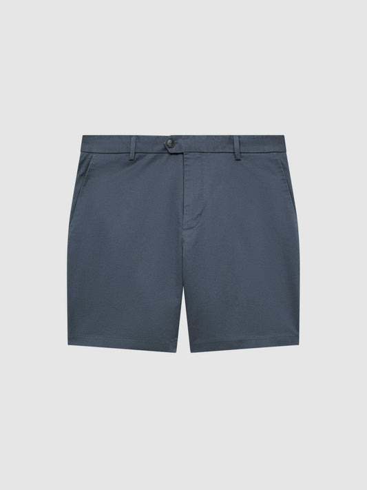 Short Length Casual Chino Shorts Airforce Blue | Men