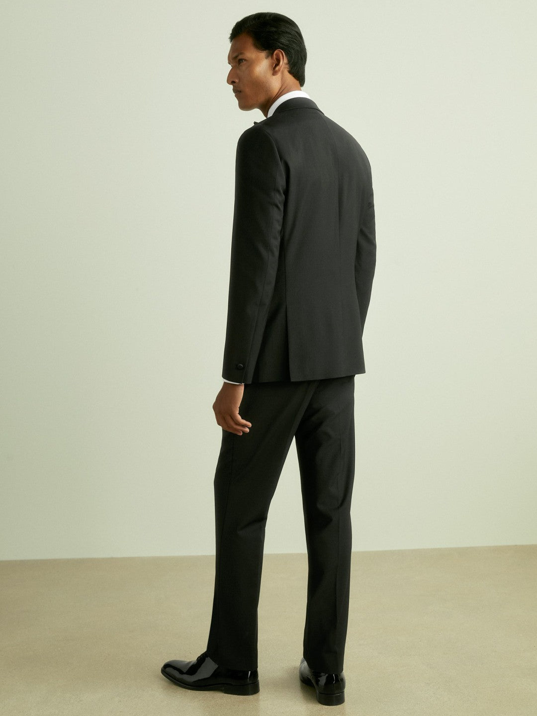 Regular Fit Single Breasted Tuxedo Jacket Black | Men