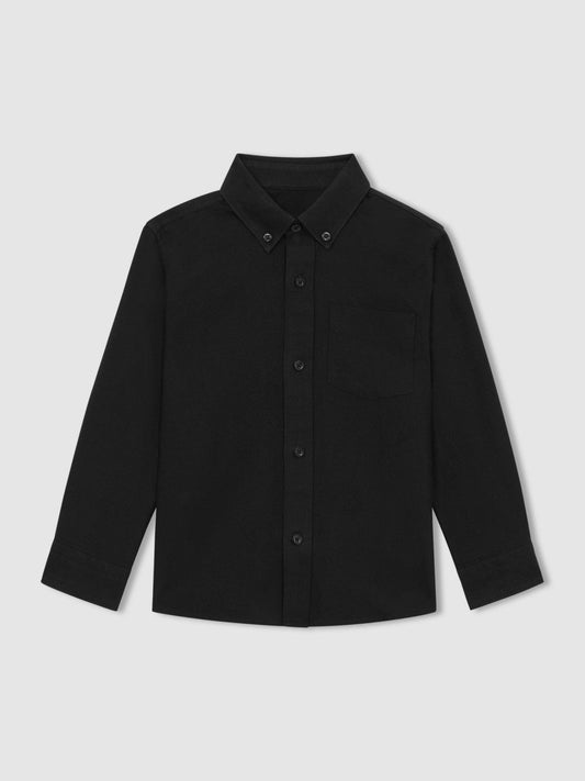 3-9 yrs Button Down Oxford Shirt Black | Children & Baby