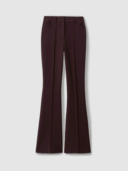 Petite Flared Suit Trousers Berry | Women