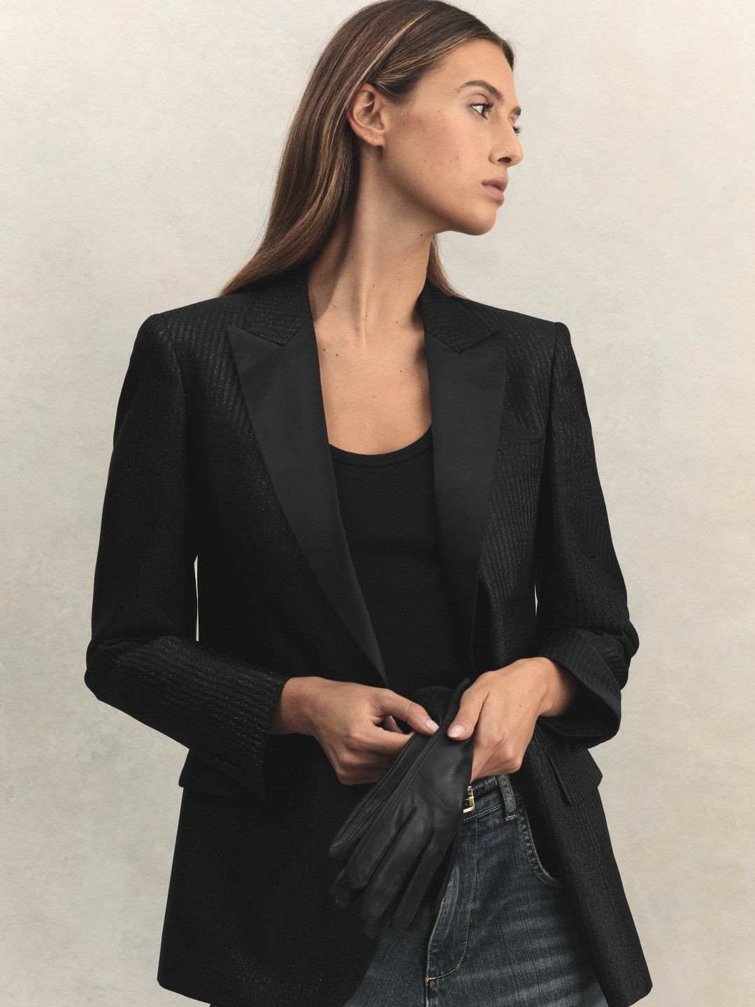 Leather Gloves Black | Women