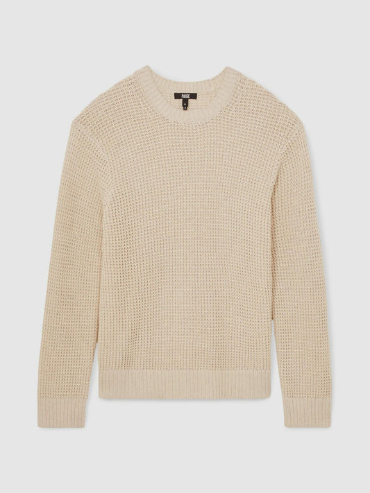 Paige Cotton Waffle-Knit Sweater Natural | Men