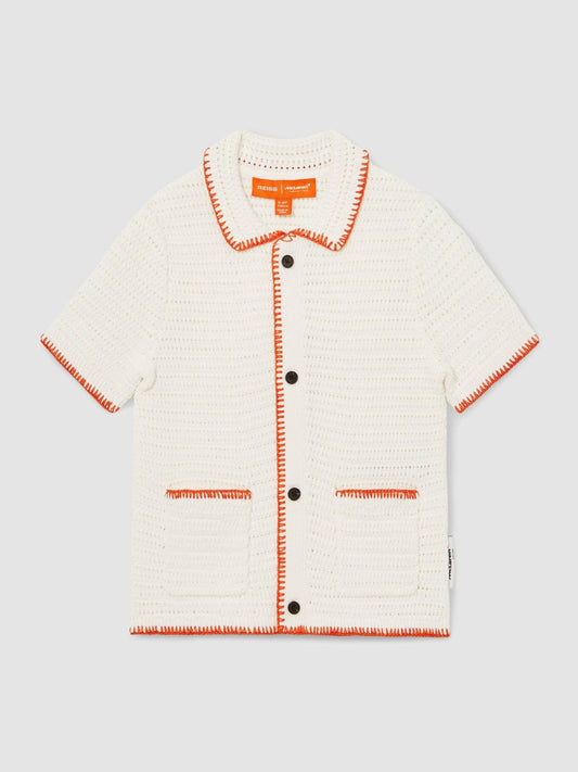 3-9 yrs McLaren F1 Team Crochet Shirt Off White/Orange | Children & Baby