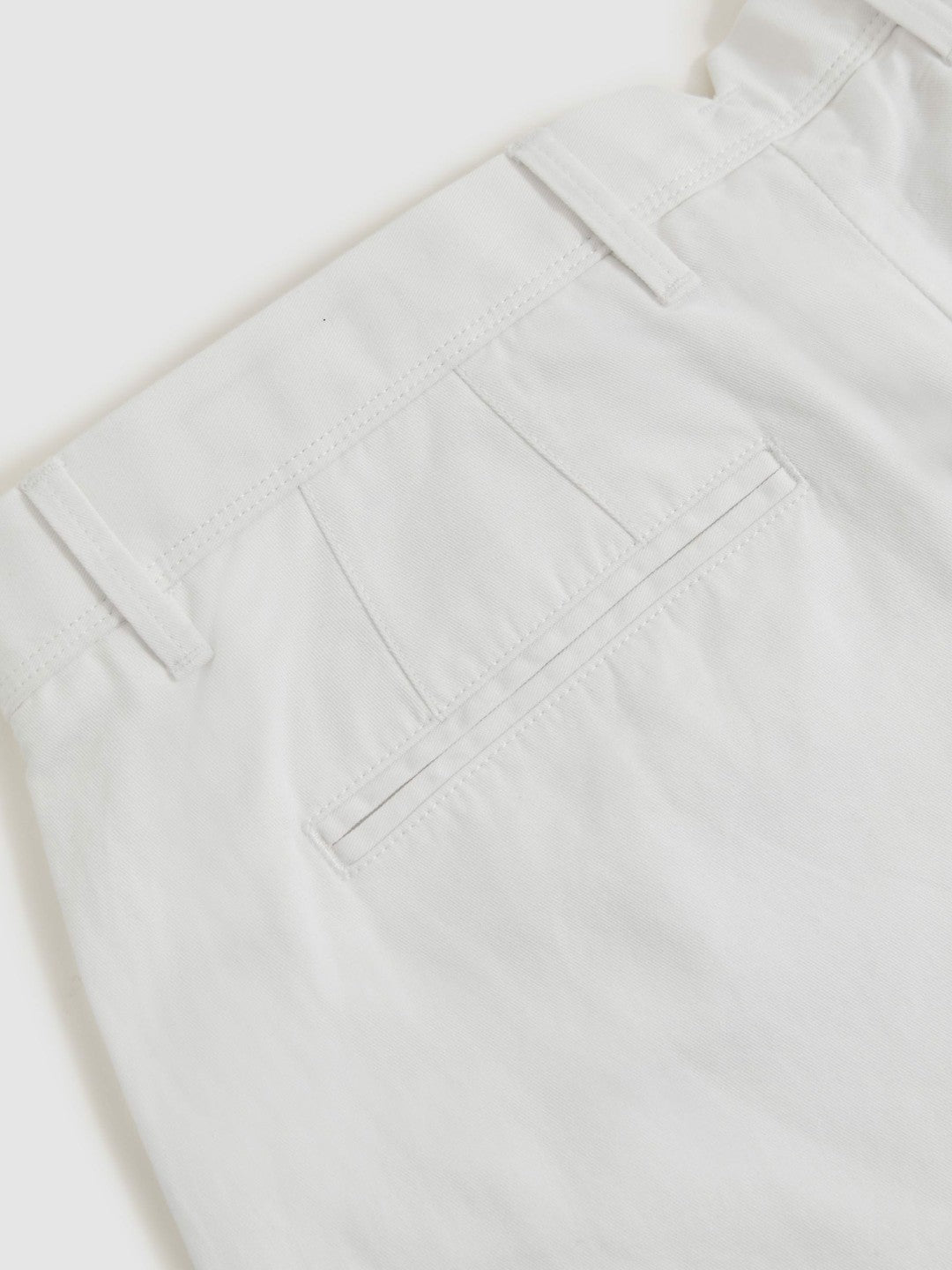 Cotton-Linen Relaxed-Fit Trousers White | Men