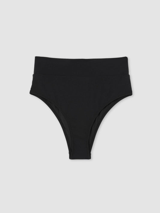 High Waisted Bikini Bottoms Black | Women