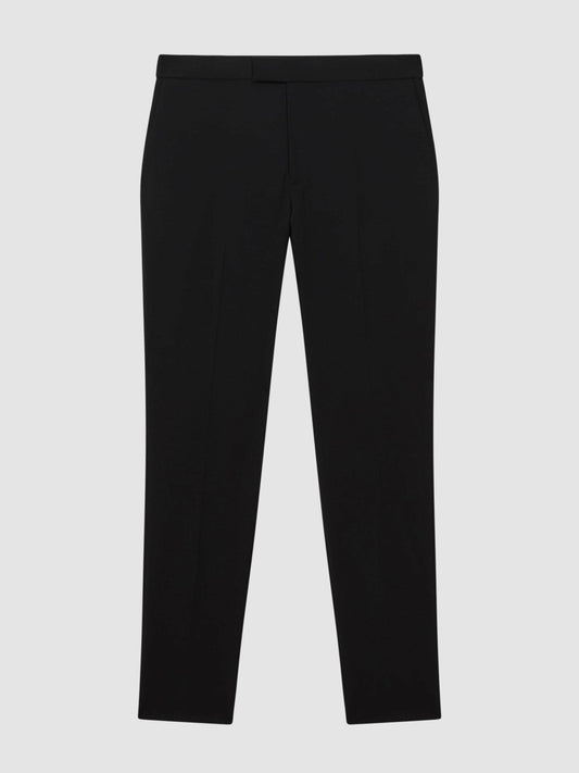 Slim-Fit Internal-Drawstring Trousers Black | Men