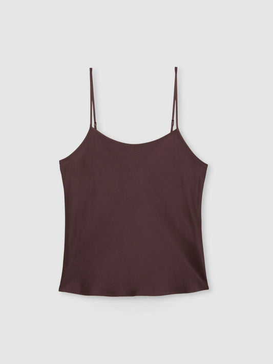 Silk Cami Top Burgundy | Women
