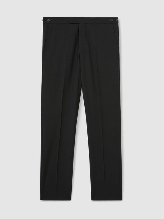 Slim-Fit Wool-Blend Suit Trousers Black | Men