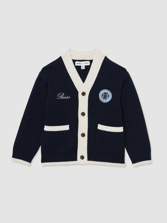 3-9 yrs SmileyWorld Logo Cardigan Unisex Fit Off White | Children & Baby