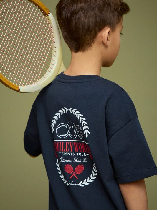 13-14 yrs SmileyWorld Oversize T-Shirt Navy | Children & Baby