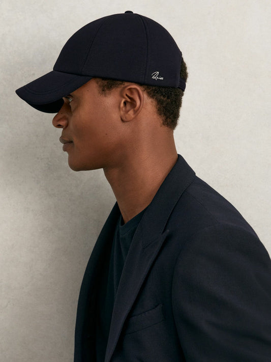 Jersey Logo-Embroidered Baseball Cap Navy | Men