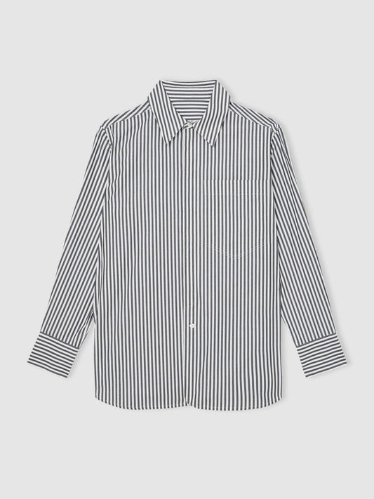 | Les 100 Ciels Stripe Shirt White/Navy | Women