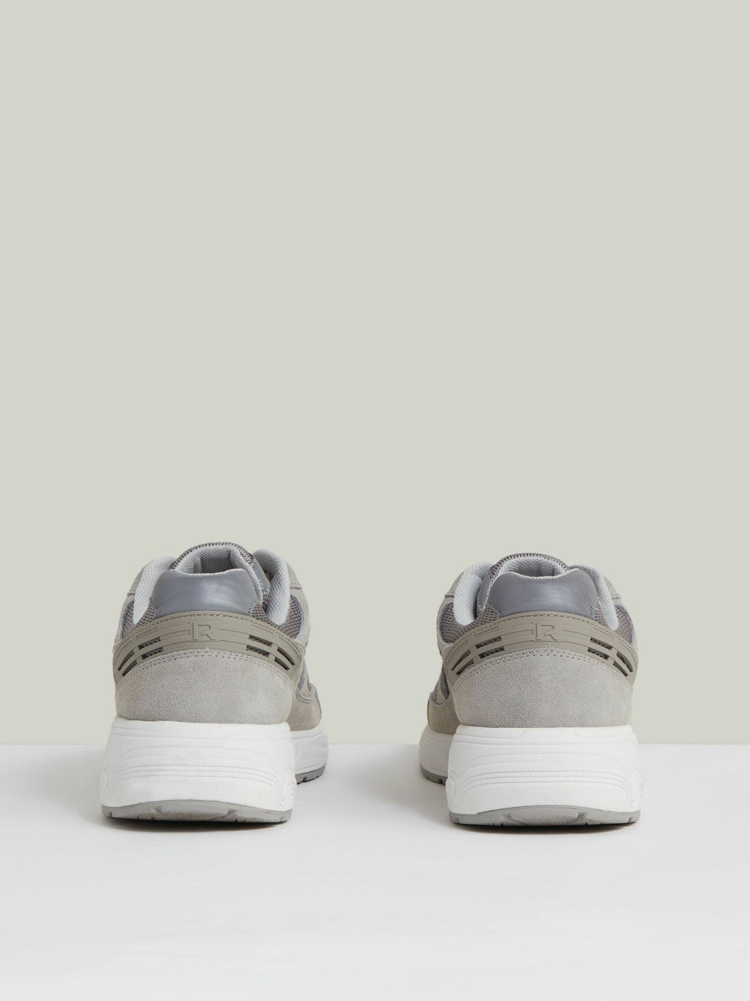 Panelled Running Trainers Grey | Men