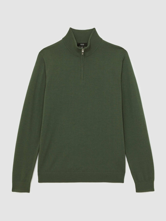 Merino Wool Half-Zip Jumper | Men