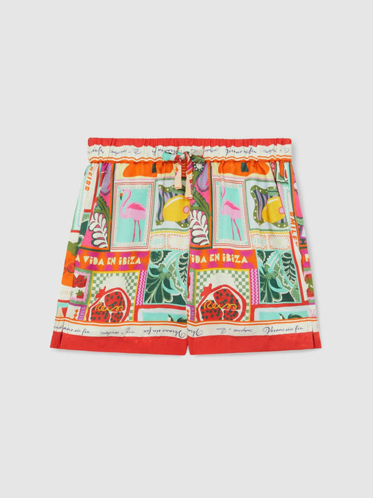 4-9 yrs SmileyWorld Motif-Print Shorts Multi | Children & Baby