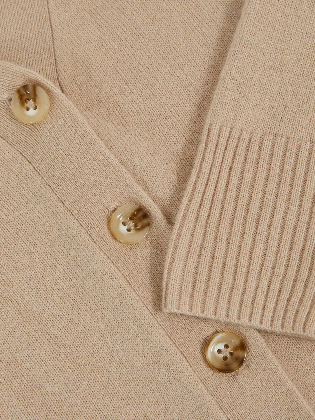 4-9 yrs Wool-Blend Fitted Cardigan With Cashmere Neutral | Children & Baby