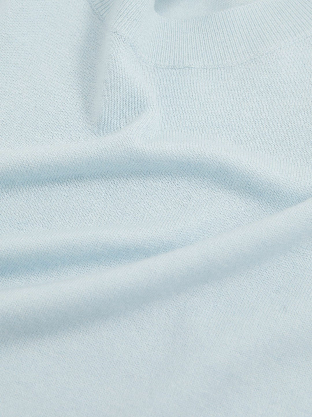 Merino Wool Crew-Neck Jumper Blue | Women