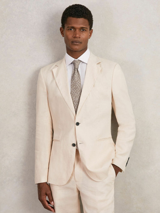 Wool-Cotton Polka-Dot Tie Grey Melange | Men