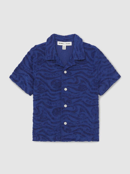 3-9 yrs SmileyWorld Wave Texture Shirt Bright Blue | Children & Baby
