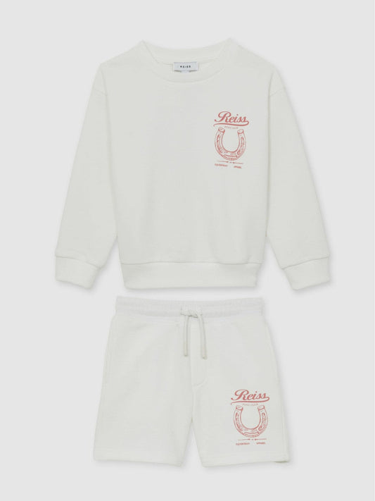 Pony Club Sweatshirt and Shorts Set Ecru | Children & Baby
