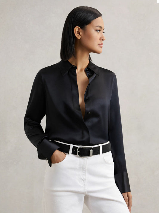 Suede Half-Keeper Belt Black | Women
