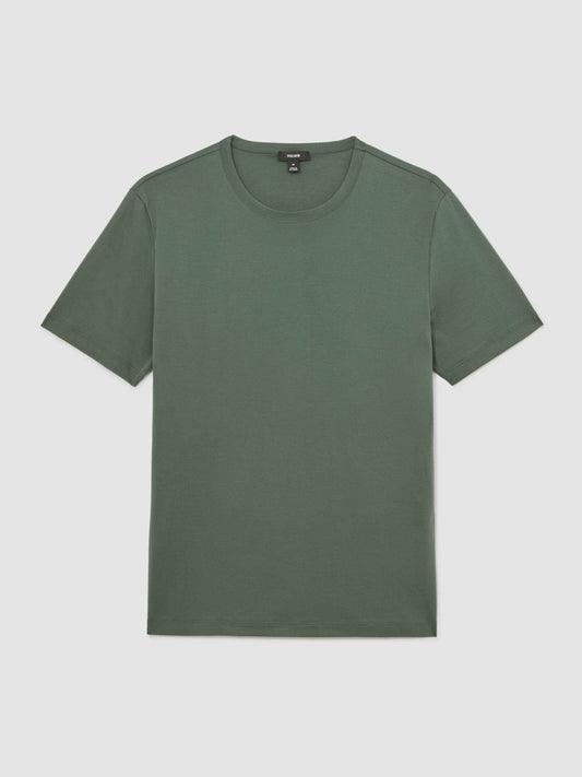 Airwater-Cotton Crew-Neck T-Shirt Kale Green | Men