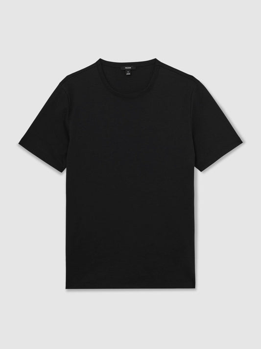 Airwater-Cotton Crew-Neck T-Shirt Black | Men