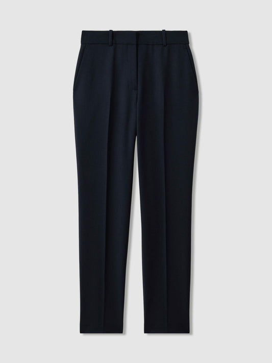 Petite Slim Fit Suit Trousers Navy | Women