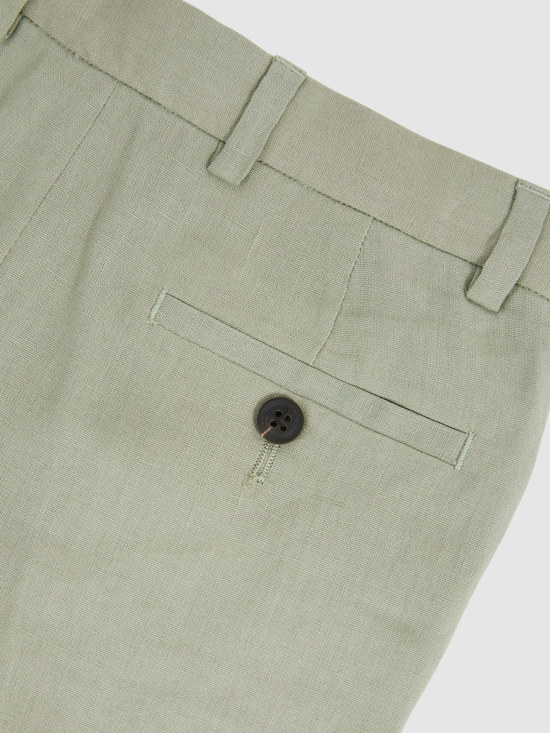 13-14 yrs Slim Fit Linen Adjustable Trousers Apple | Children & Baby