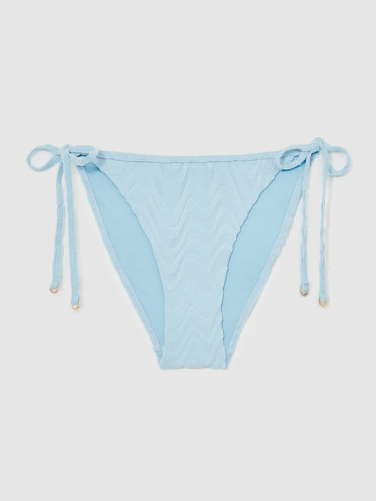 Textured Wave Bikini Bottoms Blue | Women