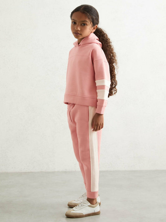 Cotton-Blend Joggers and Hoodie Set Rose | Children & Baby