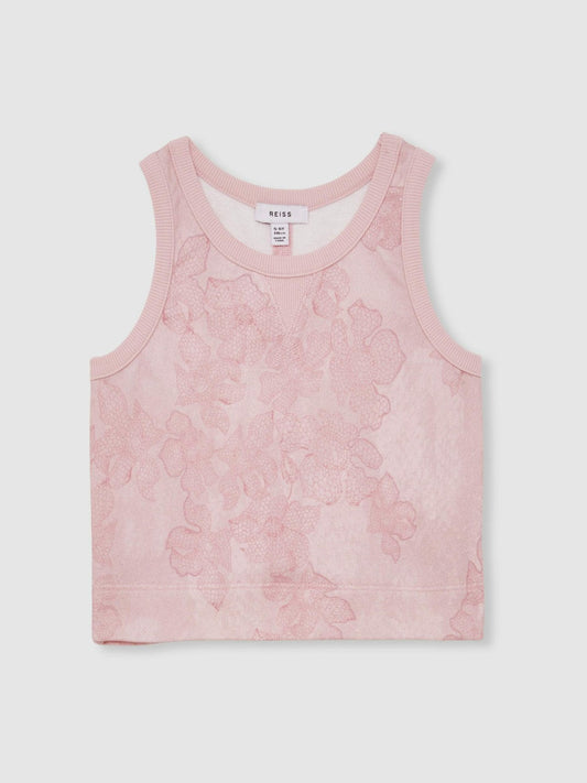 9-13 yrs Cotton Floral Vest and Joggers Set Pink Print | Children & Baby