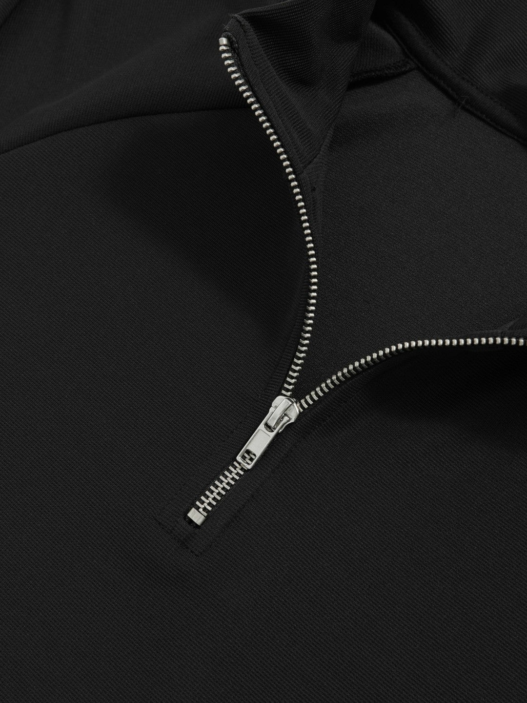 Half-Zip Funnel-Neck Sweatshirt Black | Men